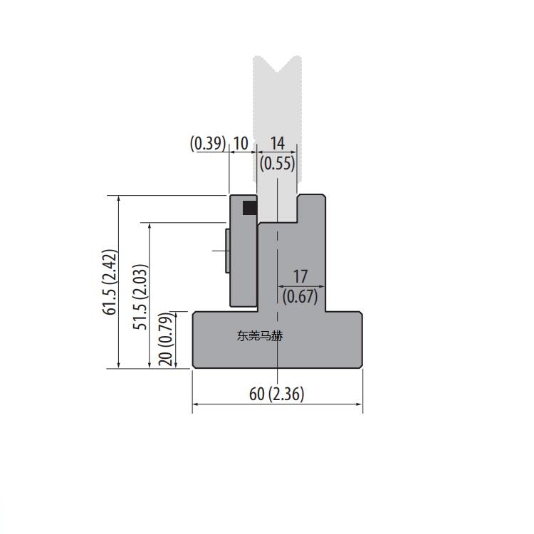 AMADA結(jié)構(gòu)單V折彎?rùn)C(jī)下模