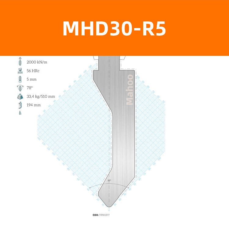 黃石鍛壓-LVD折彎上模 MHD30-R5