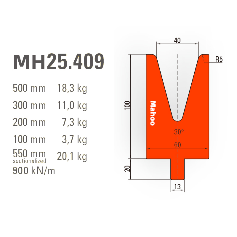 通快折彎模具-通快折彎下模-V40-30°