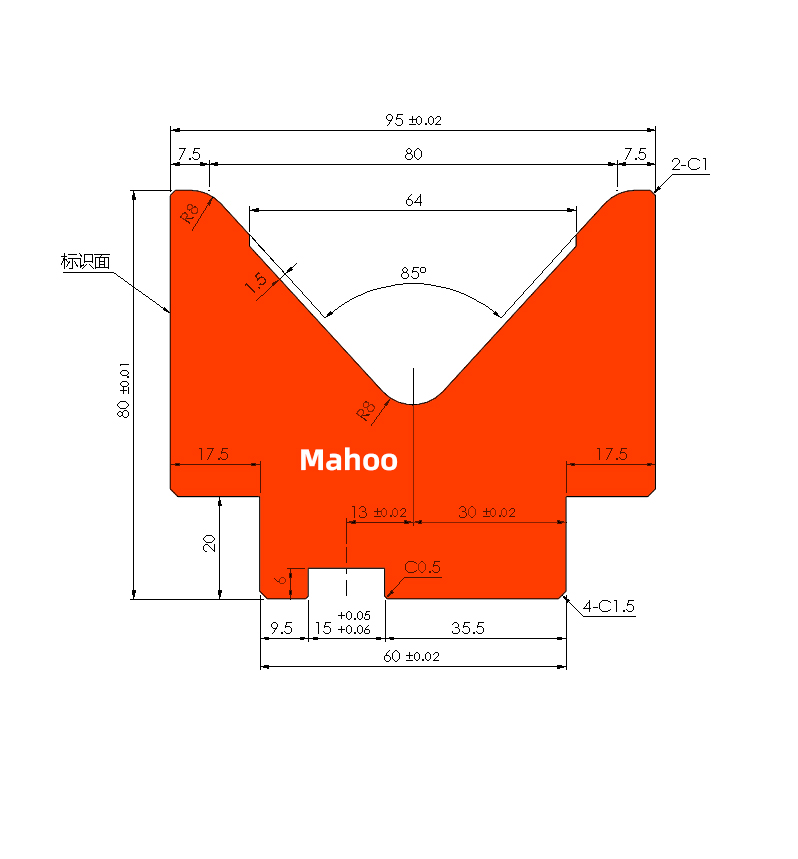 V80-85°折彎下模
